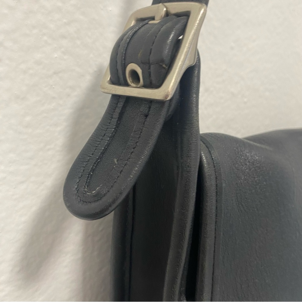 Coach Vintage Black Studio Flap Black Leather Crossbody - Excellent Condition - Picture 14 of 16
